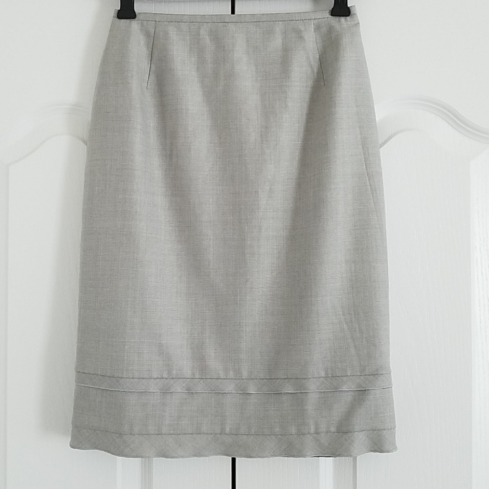Escada Wool Blend Pencil Skirt